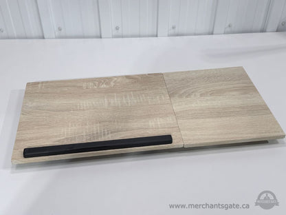 Foldable Bed Laptop Table with Adjustable Top & Side Table
