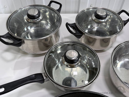 8 Piece Stainless Steel Cookware Set Cuisina Classica Calphalon JennAir