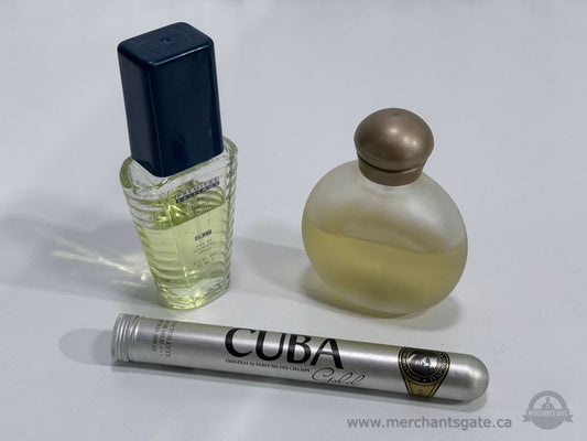 Men’s Cologne Lot - Halston Z, Tommy Hilfiger & Cuba Gold