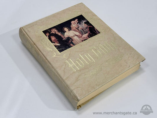 Large 1988 Heirloom Family Holy Bible King James Version Illustrated Hardcover