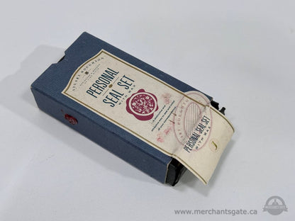 Stuart Houghton Personal Wax Seal Set Letter J with Red Sealing Wax