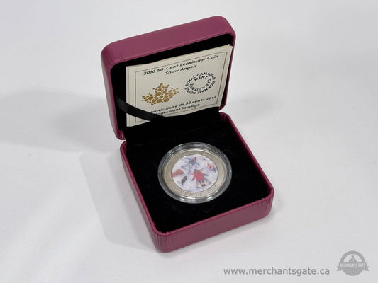 2016 Royal Canadian Mint 50-cent Snow Angels lenticular collector coin.