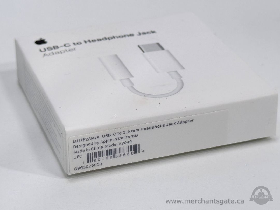 Apple USB-C to 3.5mm Headphone Jack Adapter A2049 MU7E2AM/A - New Sealed