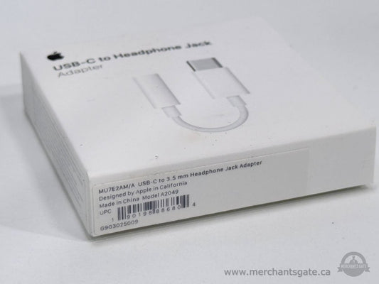Apple USB-C to 3.5mm Headphone Jack Adapter A2049 MU7E2AM/A - New Sealed