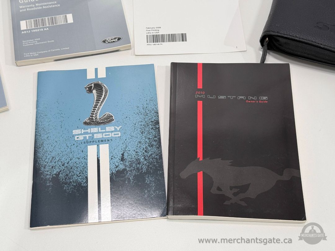 2010 Ford Mustang Shelby GT500 SVT Owner's Manual Set w/ Cobra Case OEM