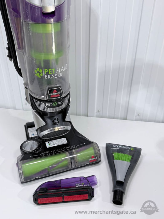 Bissell Pet Hair Eraser Pet Pro Upright Vacuum + 2 Attachments - Cleaned & Tested