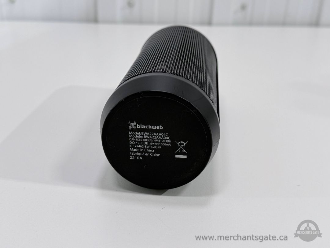 Blackweb Portable Bluetooth Speaker USB-C Rechargeable Wireless Speaker