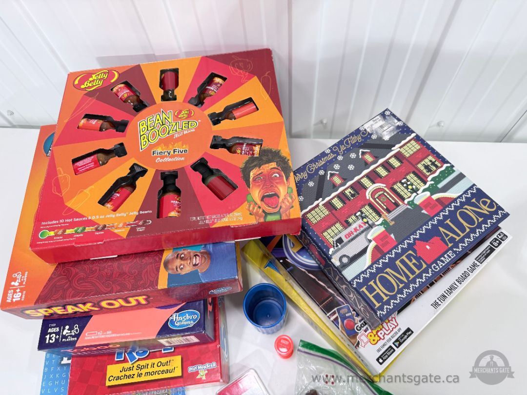 Family Board Game & Party Game Lot + New Jelly Belly Bean Boozled Fiery Five