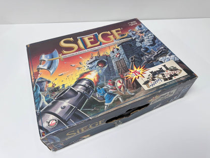Set of 2 Siege Board Games Vintage Battle Action Strategy Both Incomplete