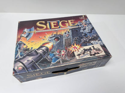 Set of 2 Siege Board Games Vintage Battle Action Strategy Both Incomplete