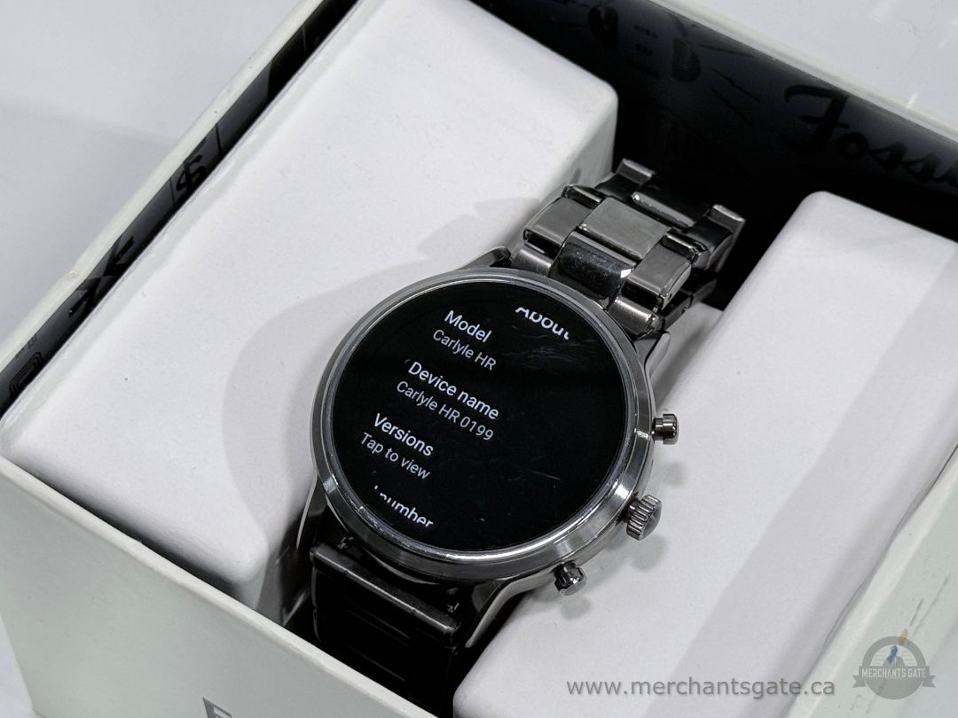 Fossil Gen 5 Carlyle HR 44mm Stainless Steel Smartwatch FTW4024 + Box