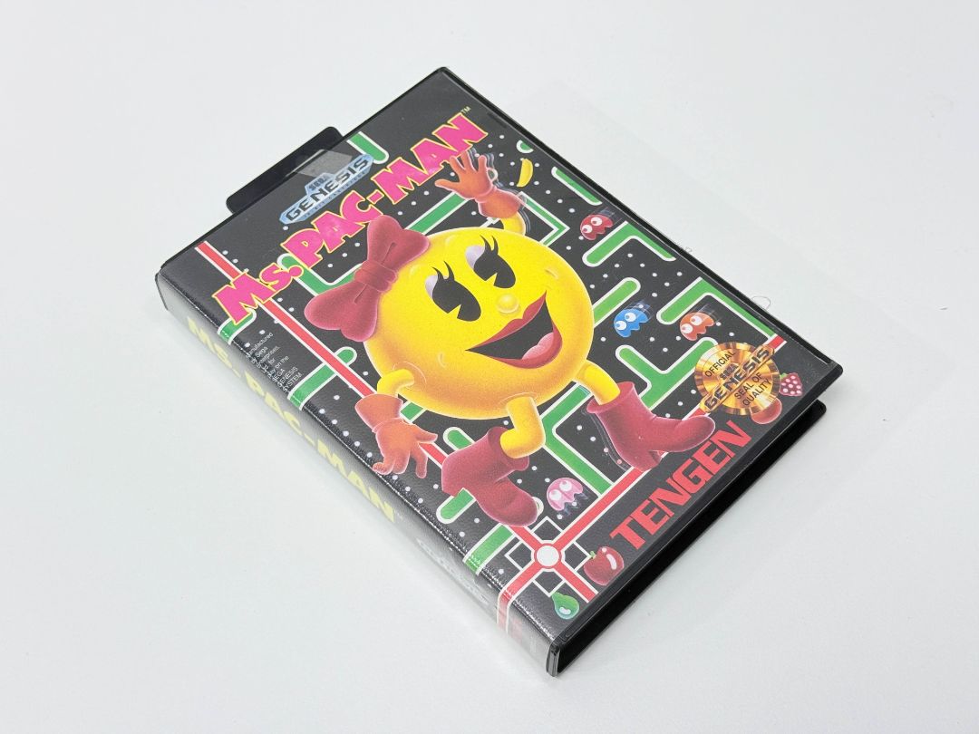 Sega Genesis Ms Pac Man Tengen Complete With Case And Manual Retro Video Game