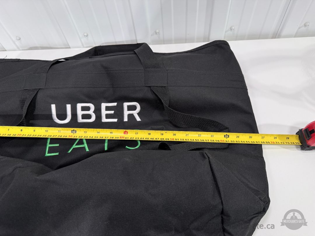 Uber Eats Large Insulated Food Delivery Catering Bag 27" x 20" Black