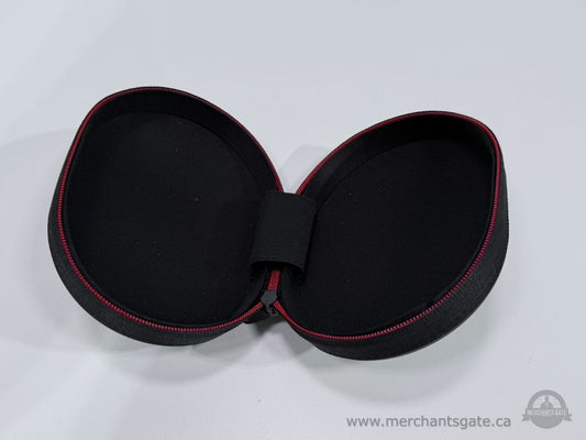 Beats by Dre Replacement Headphone Hard Carrying Case Black Red Zipper