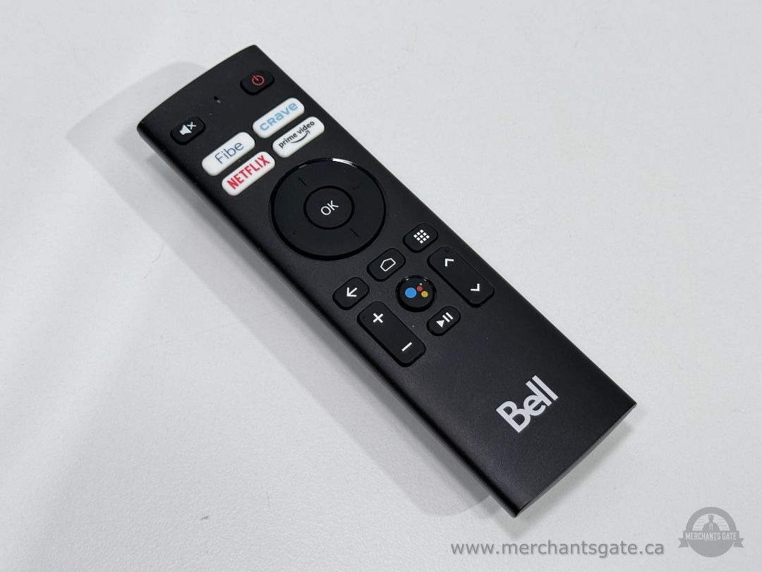 Bell Fibe TV Voice Remote Control with Google Assistant Netflix Prime Video Crave