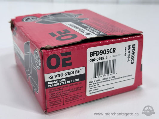 New Pro-Series BFD905CR Front Ceramic Brake Pads Nissan Infiniti - 2 Pads Half Set