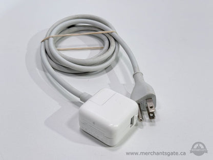 Apple 12W USB Power Adapter A1401 iPad iPhone Charger with Extension Cord