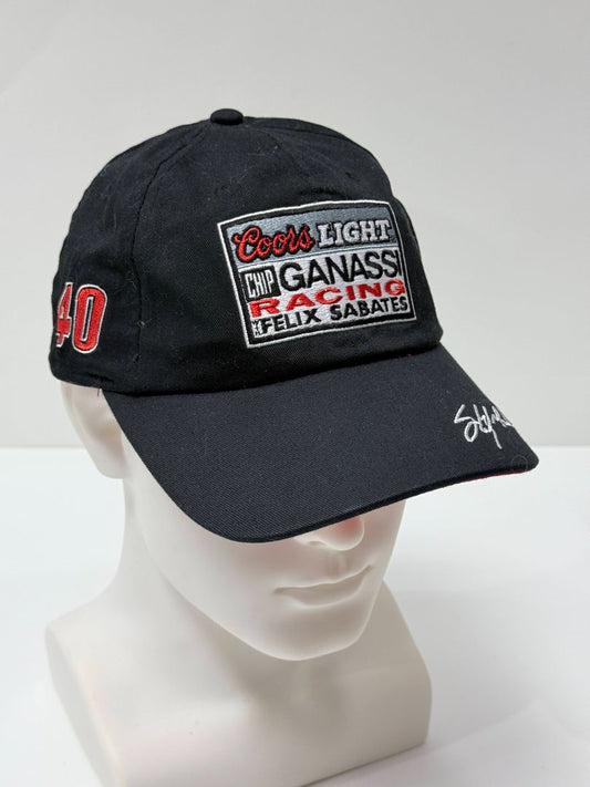 Coors Light Chip Ganassi Racing NASCAR Hat Number 40 Signed Brim Vintage Cap