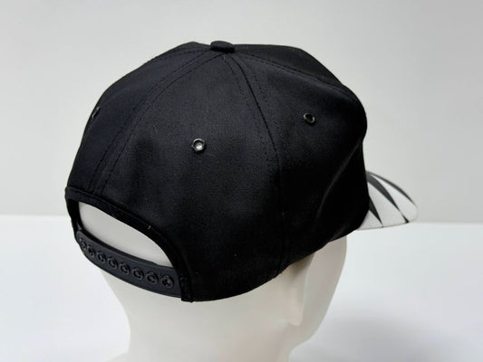 Vintage Ford Quality Care Racing Snapback Hat Black White Checkered Brim Embroidered Logo