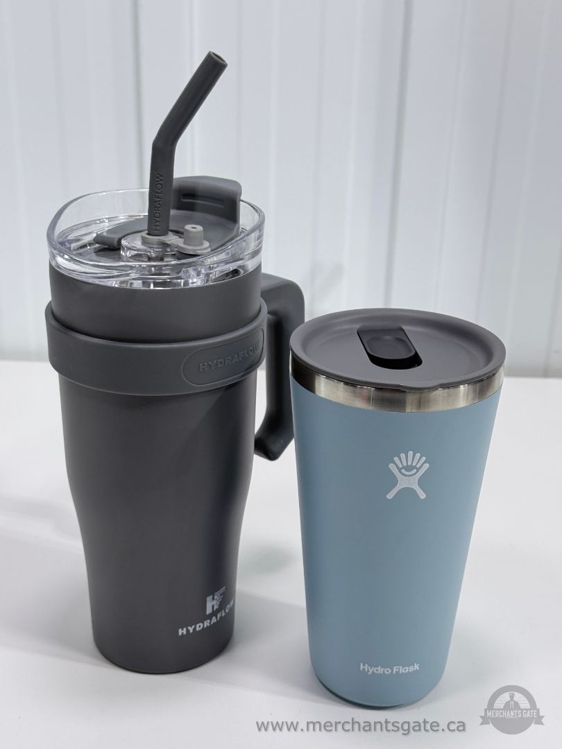 New Hydro Flask 28oz + Hydraflow 30oz Insulated Stainless Steel Tumbler Cup Lot