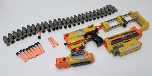 Nerf Vulcan EBF 25 Toy Lot