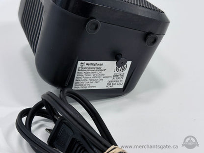 Westinghouse 400W Mini Ceramic Personal Space Heater WSHTC240 6"