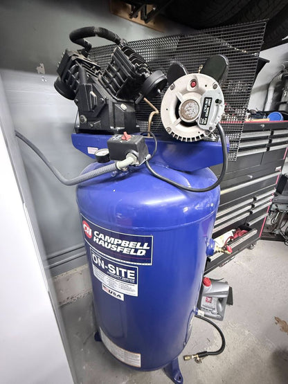 Campbell Hausfeld 80-Gallon 5 HP Vertical Shop Air Compressor – 230V