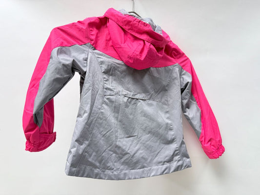 Gerry Kids Winter Jacket Pink And Grey Waterproof Snow Coat Size XS 4 5