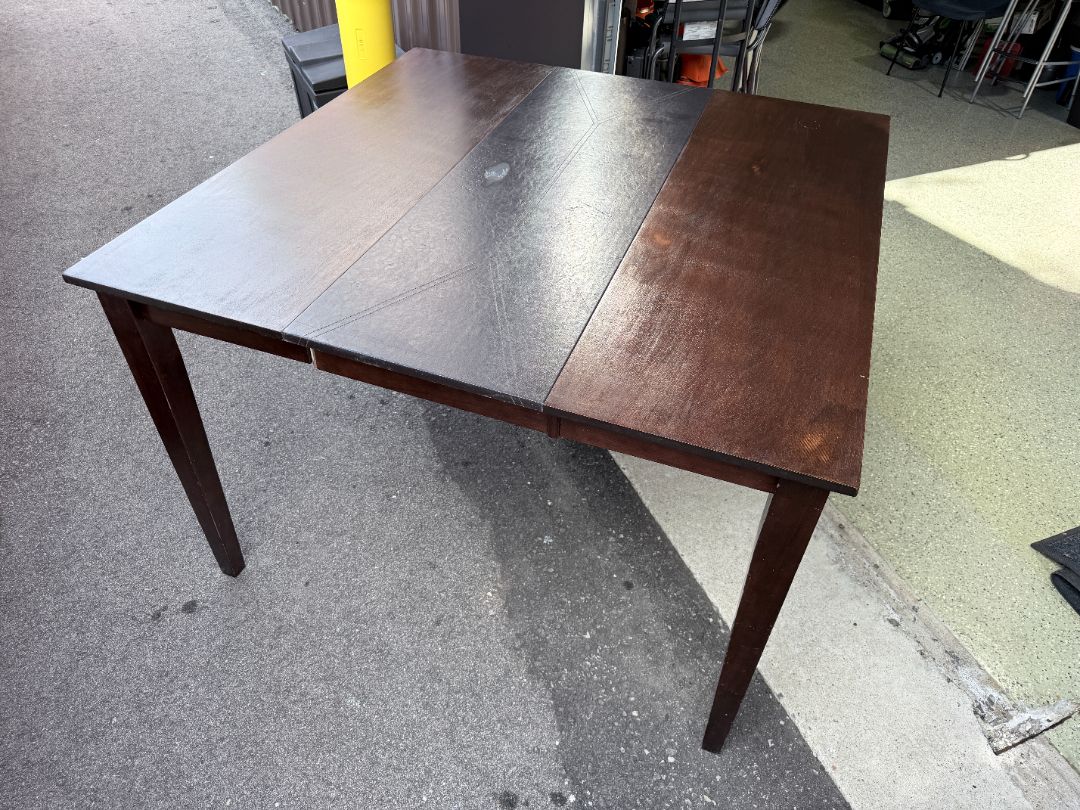 53" Square Extendable Dining Table with Removable Centre Leaf - Project / Usable