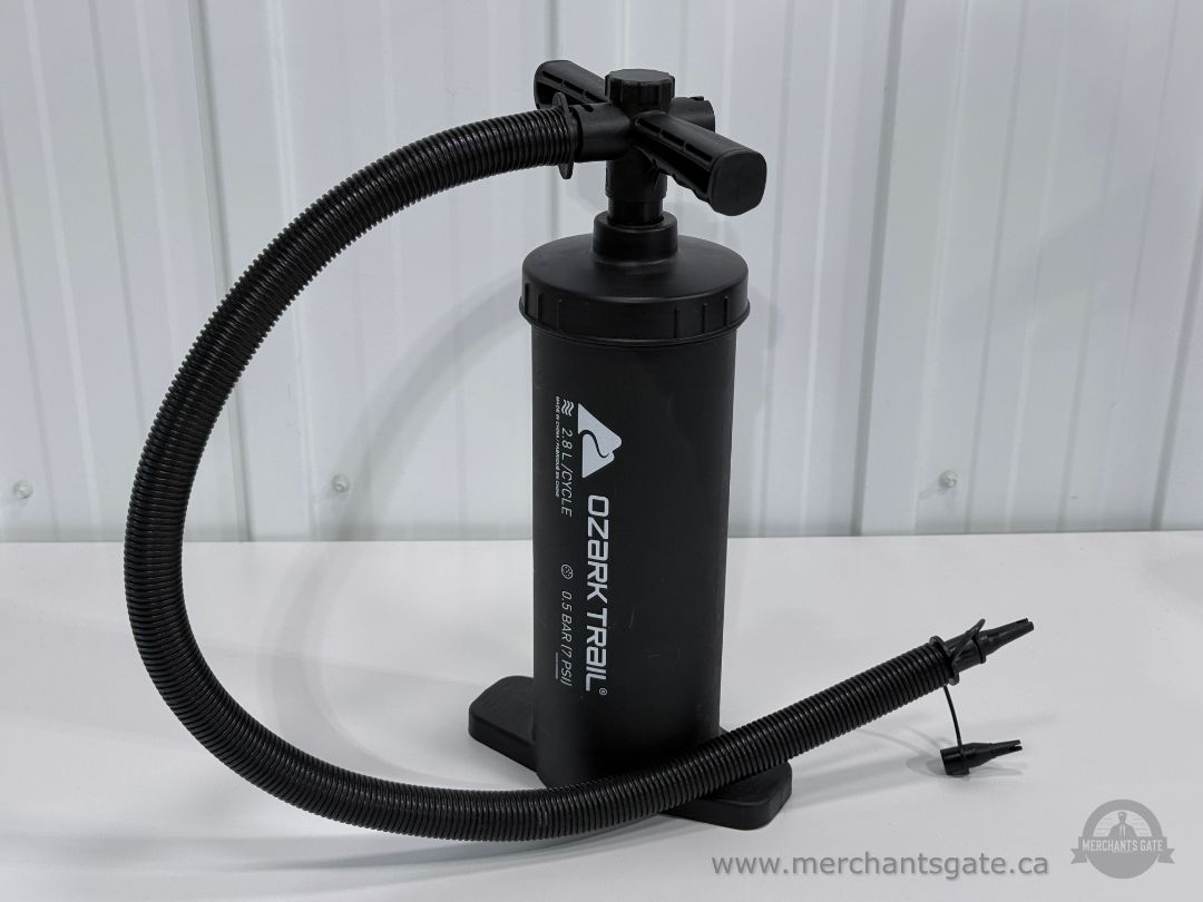 Ozark Trail 2.8L Manual Air Pump High Volume Inflator with Hose & Nozzles
