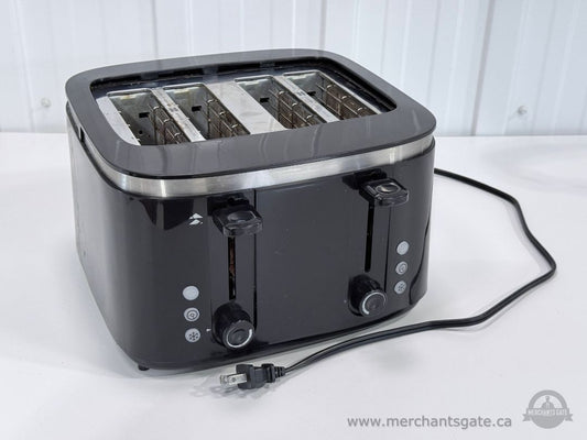 PC 4-Slice Toaster 1500W Dual Controls Black Stainless Steel PC2631B