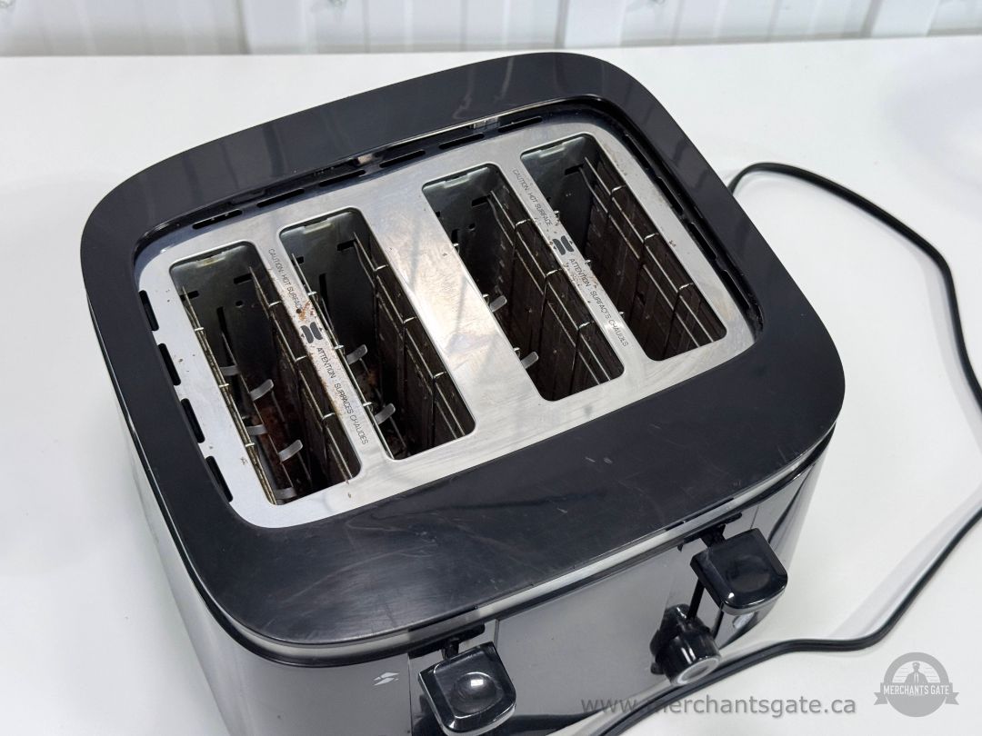PC 4-Slice Toaster 1500W Dual Controls Black Stainless Steel PC2631B