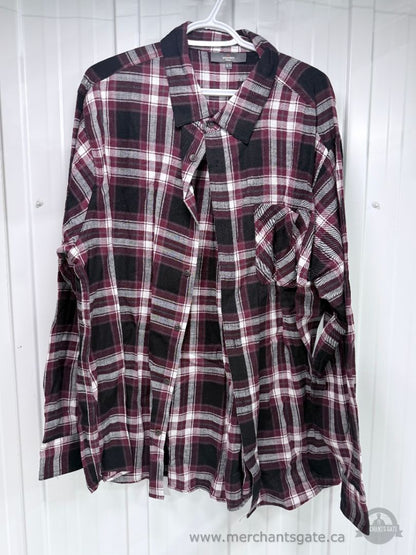 Men's Plaid Flannel Shirt Lot Size Large XL J.Crew rue21 Mountain Ridge 4 Shirts