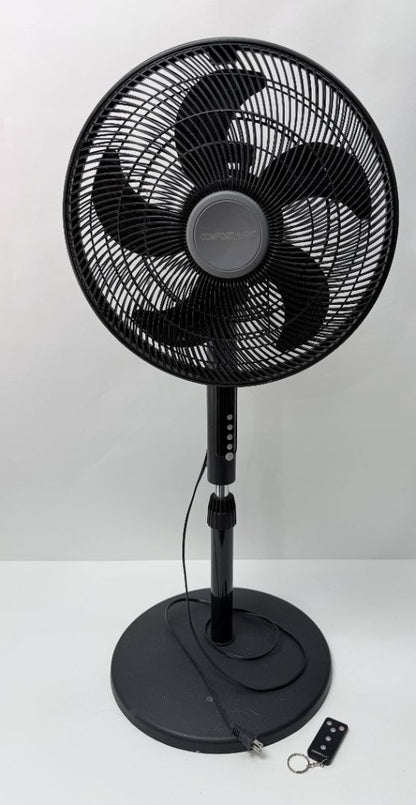 Comfortmate 16 Inch Pedestal Fan Adjustable Height With Remote Control Quiet Cooling