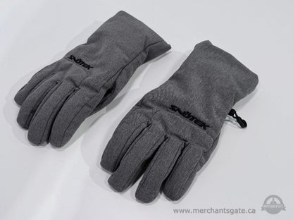 Spyder Grey Insulated Winter Ski Snow Gloves Size Large L