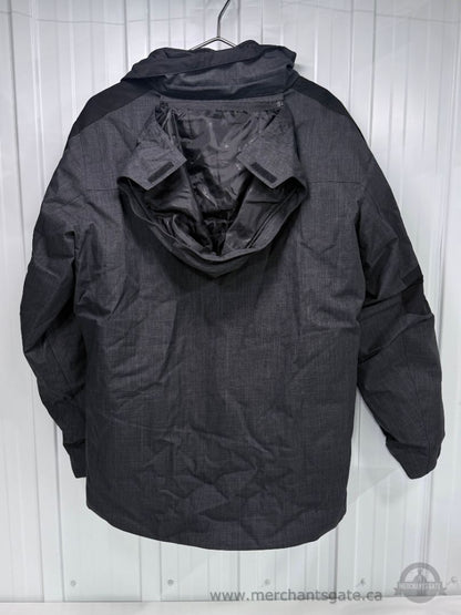Avalanche Men's Large 3-in-1 Winter Jacket Removable Insulated Liner Black Grey