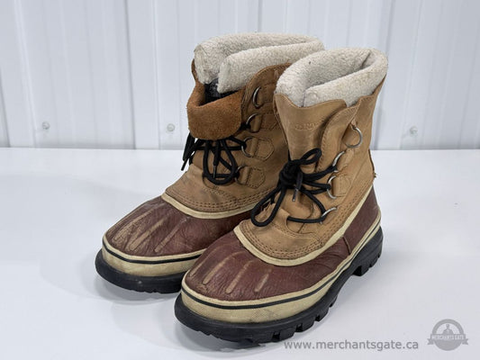 WindRiver Men's Size 9 Insulated Winter Snow Boots Leather Rubber Lace Up
