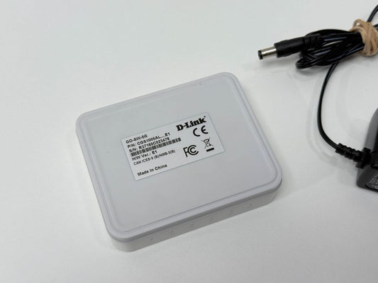 D-Link GO-SW-5G 5-Port Gigabit Ethernet Switch with Power Adapter