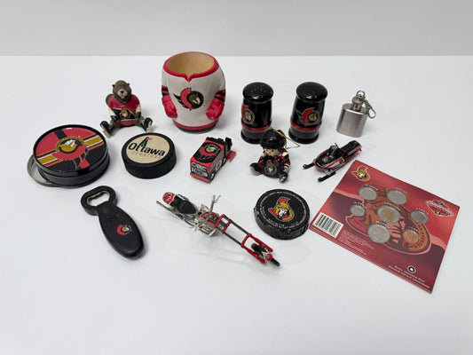 Ottawa Senators Collectibles Lot – Coins, Figures, Mug, Memorabilia