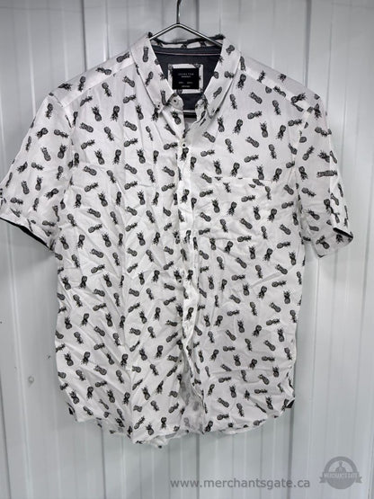 Men’s Size Large Short-Sleeve Button-Up Shirt Lot – US Polo Assn Patterned Shirts