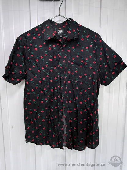 Men’s Size Large Short-Sleeve Button-Up Shirt Lot – US Polo Assn Patterned Shirts