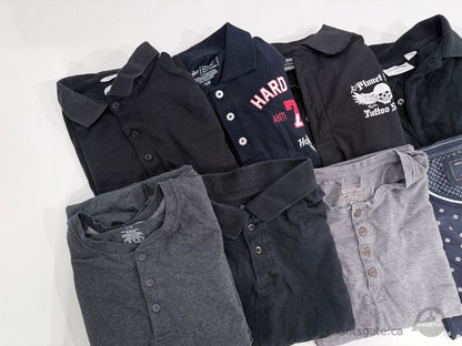 Men’s Size Large Polo Shirt and Casual Shirt Lot – Lacoste Calvin Klein American Eagle