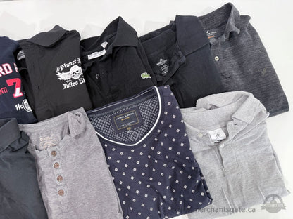 Men’s Size Large Polo Shirt and Casual Shirt Lot – Lacoste Calvin Klein American Eagle