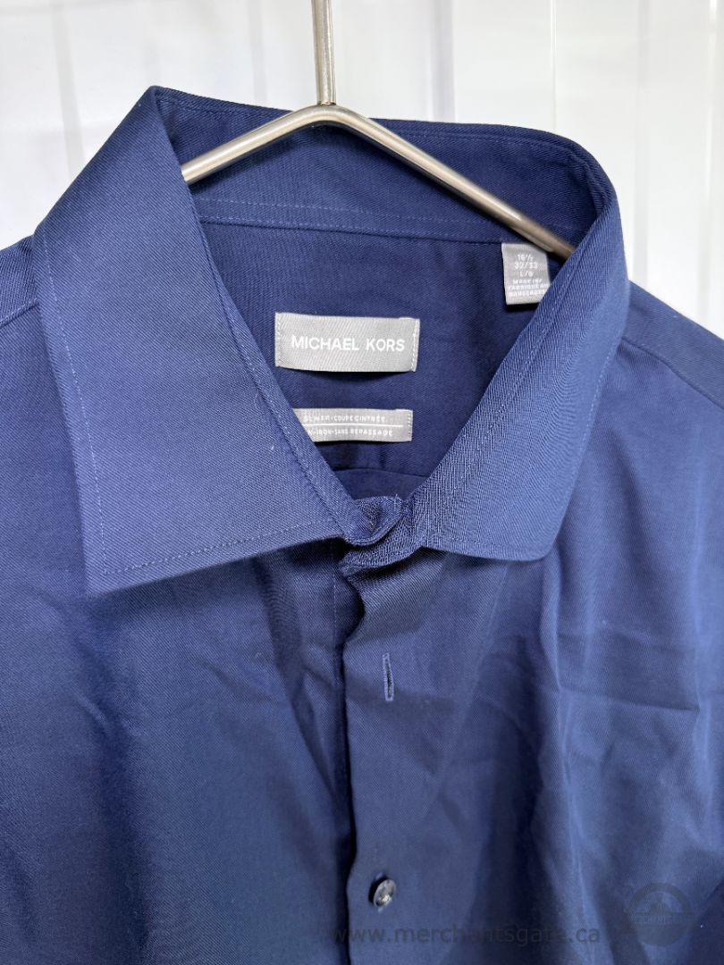 Men’s 16½ Large Dress Shirt Lot – Hugo Boss Michael Kors Bellissimo – 5 Shirts