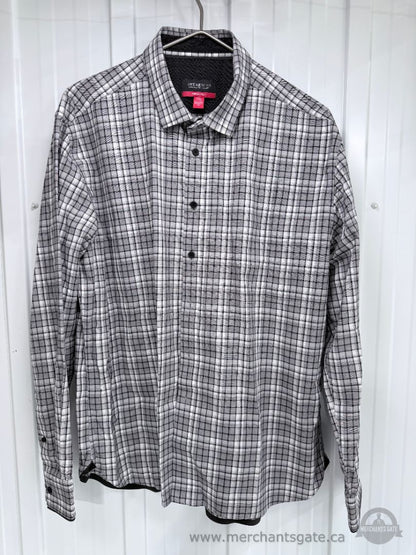 Men’s XL Long-Sleeve Plaid Shirt Lot – American Eagle RedHead Kenneth Cole