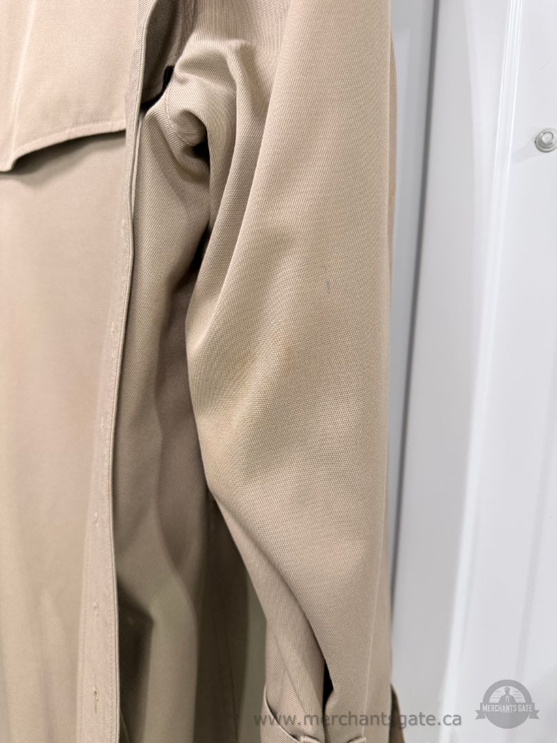 Vintage Burberrys England Women’s Petite XS Long Belted Trench Coat