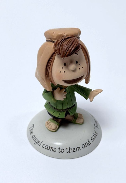 Hallmark Peanuts Gallery Peppermint Patty Nativity Figurine Angel Came To Them