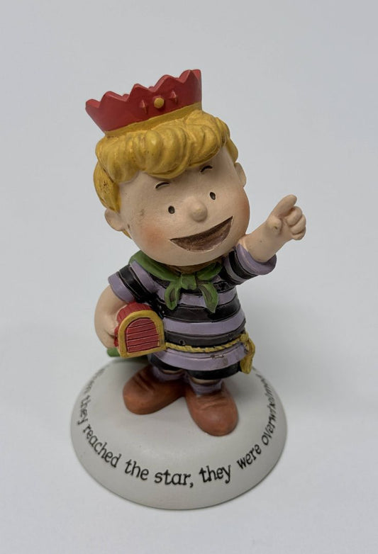 Hallmark Peanuts Gallery Figurine Schroeder King Nativity 2003