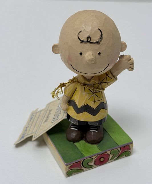 Jim Shore Peanuts Charlie Brown Good Man Figurine Collectible 4044676 With Tag