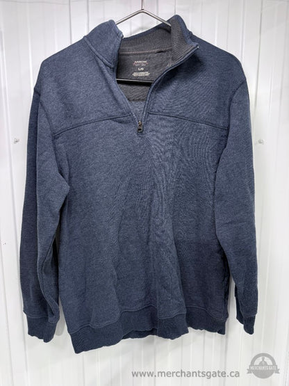 Men’s Size Large Sweater and Quarter-Zip Pullover Lot – 7 Pieces